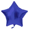 Stern-Folienballon Blau Satin