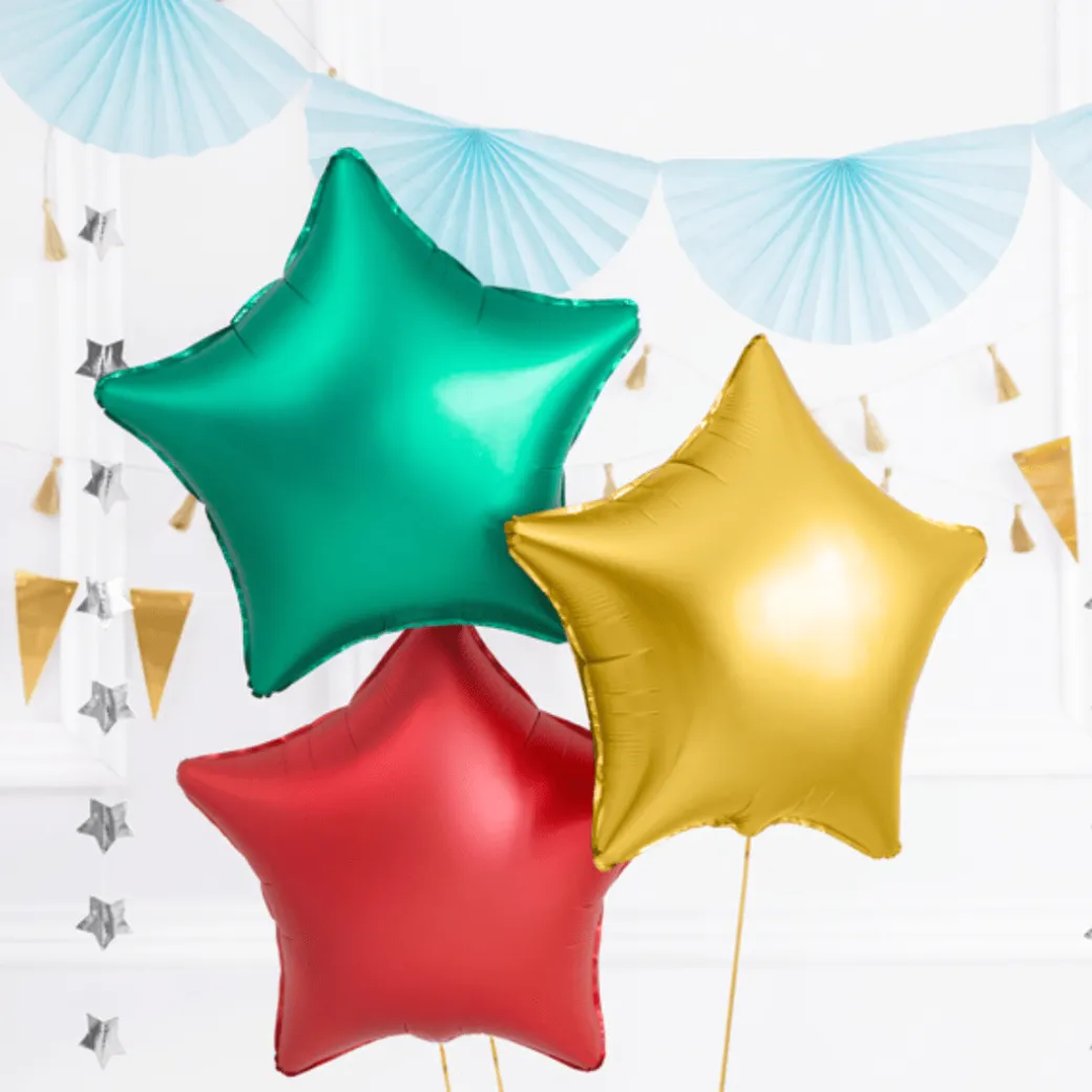 Stern-Folienballon Gold Satin