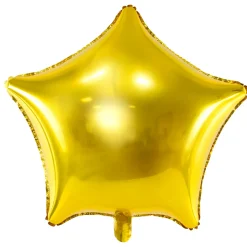 Stern-Folienballon Gold XL