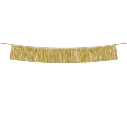 Stoffgirlande Fransen Gold