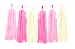 Tasseln Rosa Pink Créme 12 Stk.