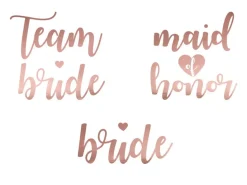 Tattoos Team Bride Roségold 15 Stk.