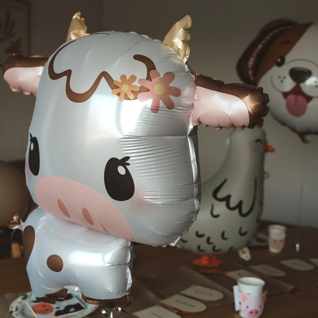 Tierballon XL Comic Kuh