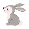 Tierballon XXL Hase