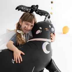 Tierballon XXL Katze Schwarz