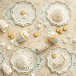 Tischdecke Beige Blumen