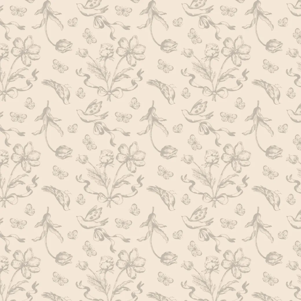 Tischdecke Beige Blumen