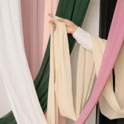 Tischläufer Chiffon Creme