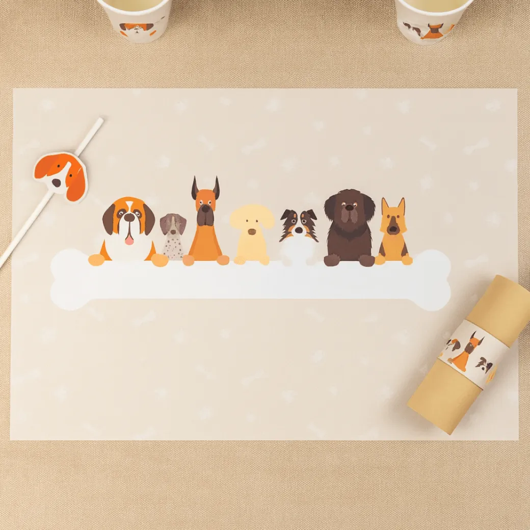 Tischset Hundeparty 6 Stk.
