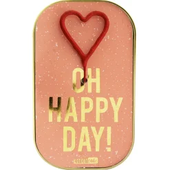 Wondercake "Oh Happy Day!" mit Herz-Wunderkerze