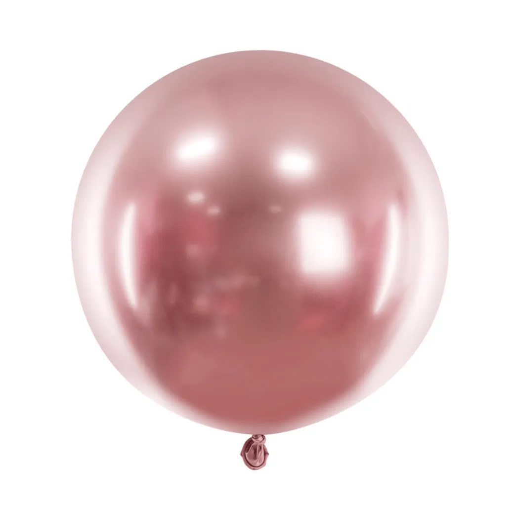 XL Ballon Ø 60cm Chrom-Roségold