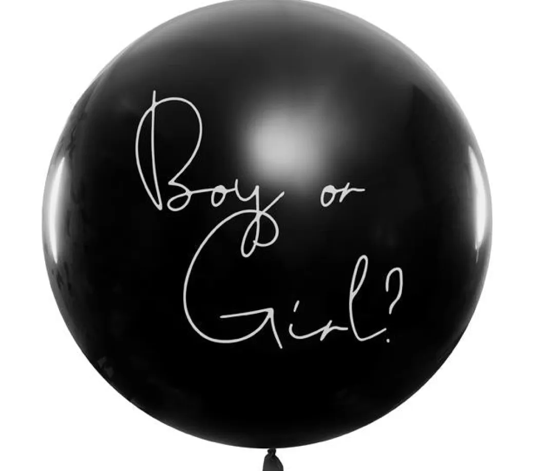 XXL Ballon Ø 1m Gender Reveal "Boy or Girl?" - It's a Boy!