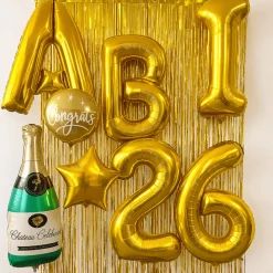 XXL Ballonschriftzug "ABI 2026" Gold