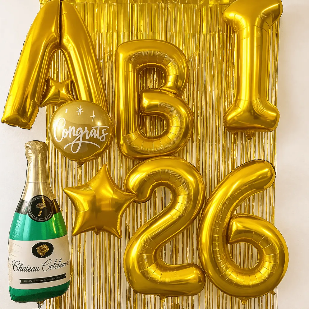 XXL Helium-Set "ABI 2026" Gold