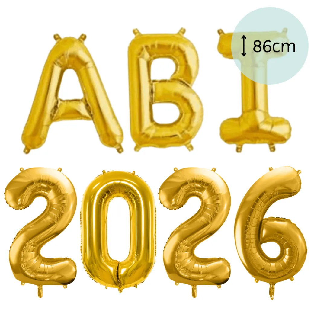 XXL Helium-Set "ABI 2026" Gold