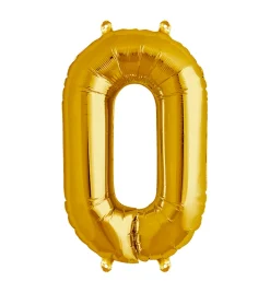 Zahlen Ballon 0 Gold