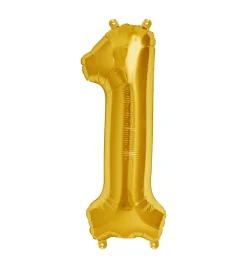 Zahlen Ballon 1 Gold
