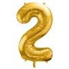 Zahlen Ballon 2 Gold