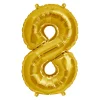 Zahlen Ballon 8 Gold