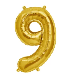 Zahlen Ballon 9 Gold