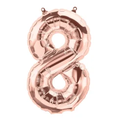 Zahlen Ballon 8 Roségold