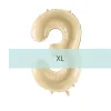 Zahlen Ballon 3 XL Beige