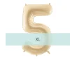 Zahlen Ballon 5 XL Beige