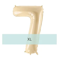 Zahlen Ballon 7 XL Beige