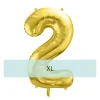Zahlen Ballon 2 XL Gold