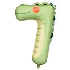 Zahlen Ballon 7 XL Krokodil