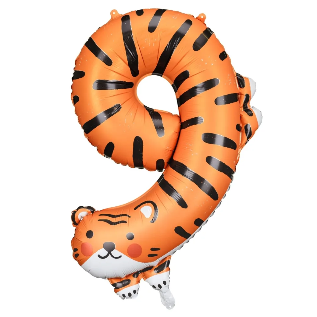 Zahlen Ballon 9 XL Tiger