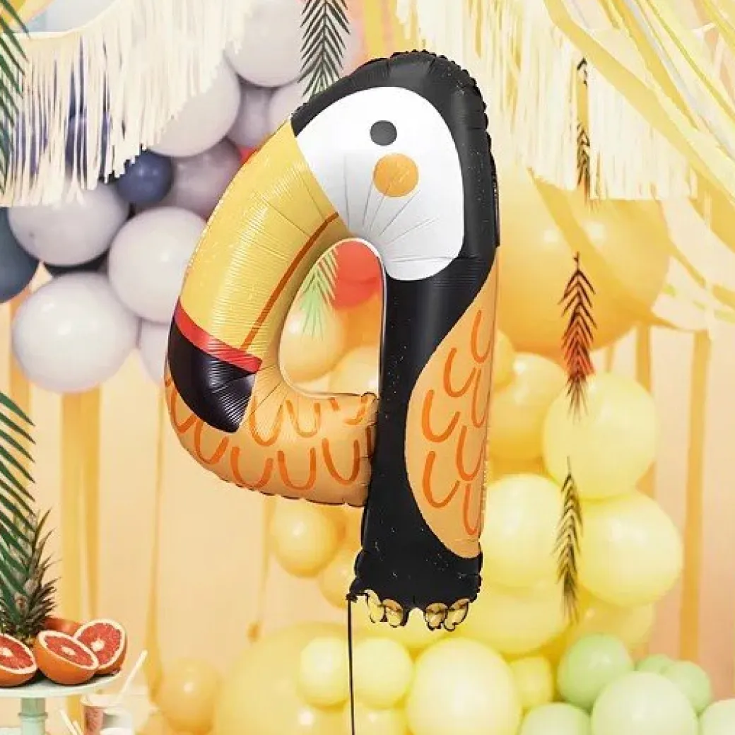 Zahlen Ballon 4 XL Tucan