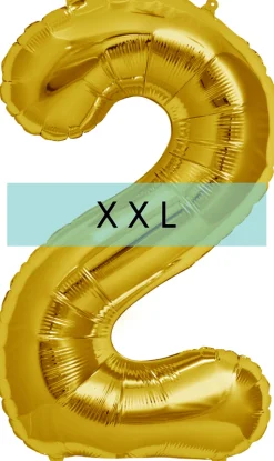 Zahlen Ballon 2 XXL Gold