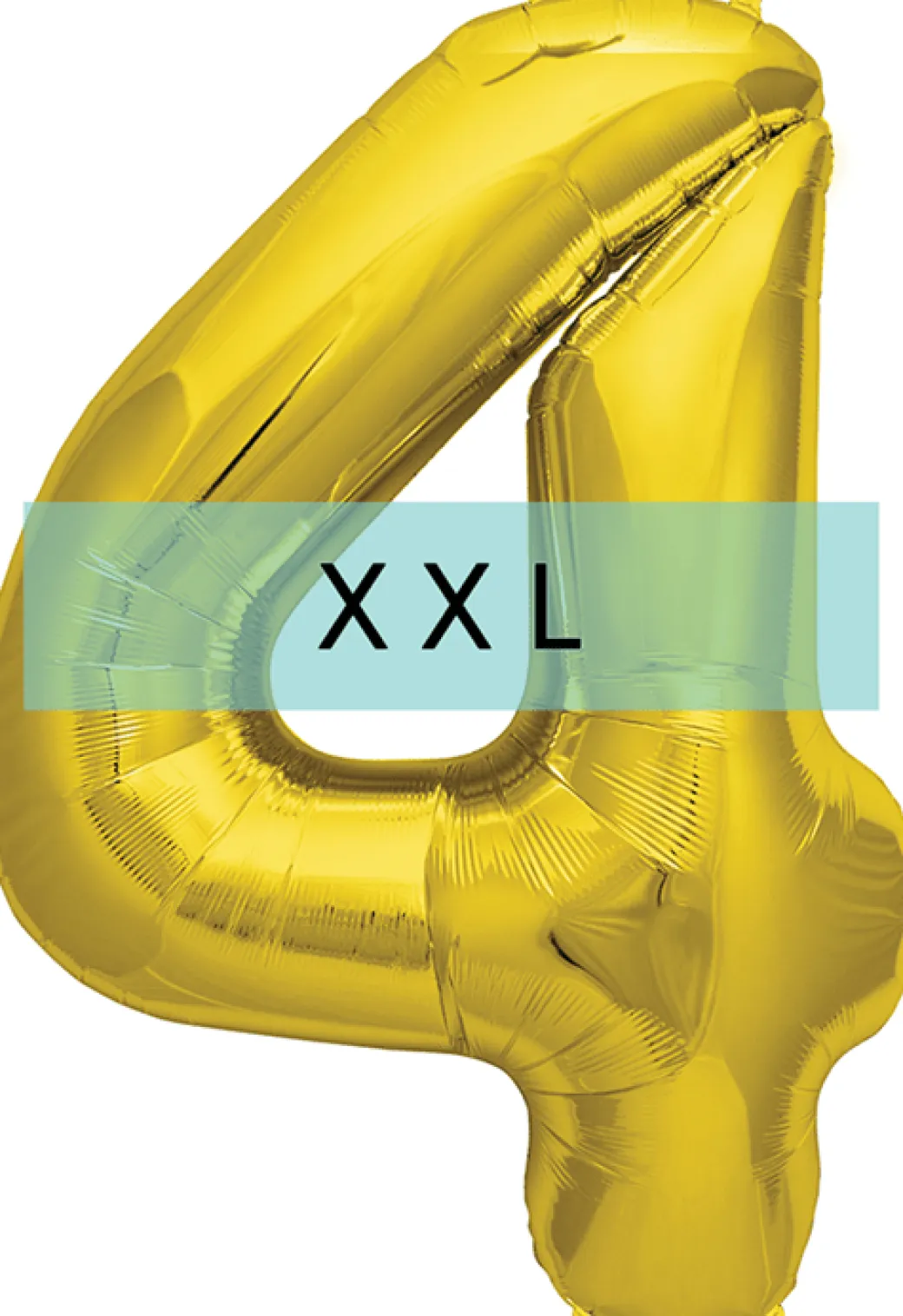 Zahlen Ballon 4 XXL Gold