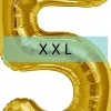 Zahlen Ballon 5 XXL Gold