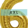 Zahlen Ballon 6 XXL Gold