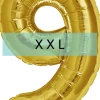 Zahlen Ballon 9 XXL Gold