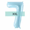 Zahlen Ballon 7 XXL Pastell Blau