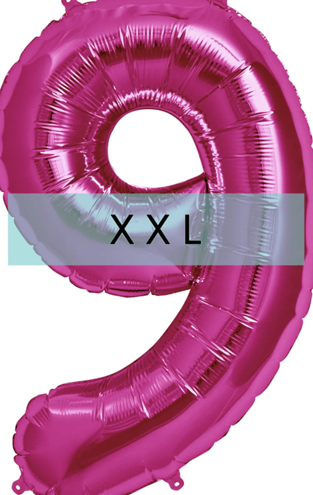 Zahlen Ballon 9 XXL Pink