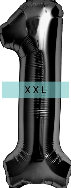 Zahlen Ballon 1 XXL Schwarz